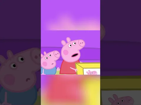 Papai Pig destruiu a parede da casa?! 🏠💥 #peppapig #fail #engraçado