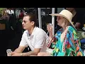 Frank Dillane and Sophie Turner at Joan s set
