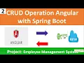 CRUD Operations Spring Boot with Angular Employee Management System project Introduction part-2
