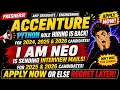 Accenture Python Hiring is Back Accenture Custom Software Engineer Hiring 2026 IamNeo Hiring