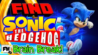 Can You Find Sonic Challenge 🔍| Kids Brain Break | Fitness Activity