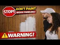 How To Paint Wood Paneling fake wood and real UPDATE