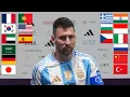 LioneI Messi Que miras bobo in Different languages