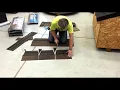 Step 2 Cutting hips and ridges from 3TAB shingle