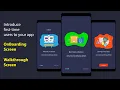 OnBoarding WalkThrough screen in Android Part 1 Xml