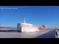 So Cold the Canal Froze CSL Assiniboine arrives Duluth MN breaking ice