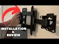 Review And Installation Of Amazon Basics Full Motion Articulating TV Monitor Wall Mount