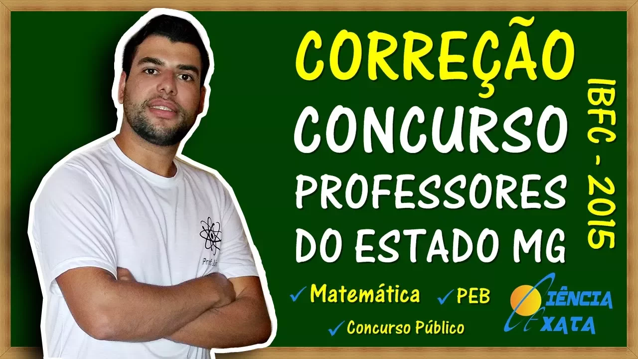 Correção Prova IBFC | Matemática (SEE-MG 2015)