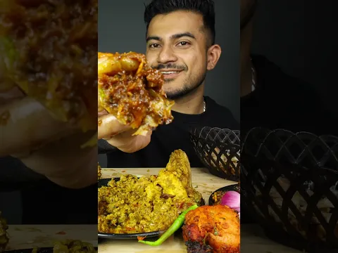 BEST BUTTER NAAN WITH BHUNA MEAT, MURGH RARA, TANDOORI CHICKEN 🤤