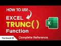 Excel TRUNC Function - Excel TRUNC Formula