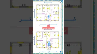 ١٢ متر في ٨ متر مخطط بيت 