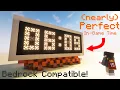 I Made the Best Minecraft Redstone Digital Clock - Showcase Tutorial