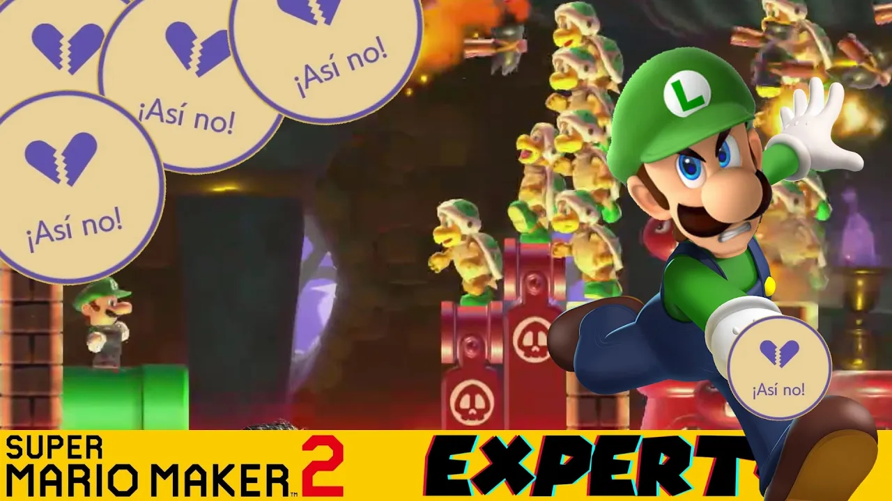 ODIÉ ESTOS NIVELES!!! 😤😠 🤬| Experto sin skips | SMM2 en español