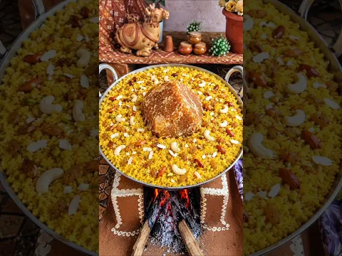 😋 चूल्हे पर बनी देसी राजस्थानी लापसी ❤️ घी और मेवों से भरपूर, स्वाद ऐसा कि खाते ही दिल खुश हो जाए!