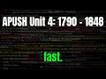 APUSH Unit 4 1790 - 1848 Review NO BS