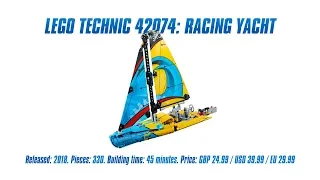 LEGO Technic 42074: Racing Yacht In-depth Review & Speed Build [4K]