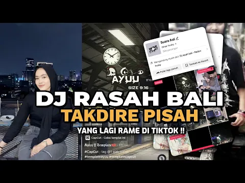 Download MP3 DJ RASAH BALI X TAKDIRE PISAH VIRAL TIKTOK STYLE KANE DINAR PANCIII