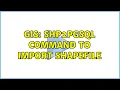 GIS shp2pgsql command to import shapefile 2 Solutions