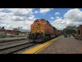 BNSF Stack Train at Flagstaff Station with and