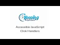 Accessible JavaScript Click Handlers