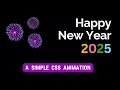 CSS Animation Happy New Year 2025