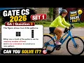 GATE CS 2026 Set 1 GA Question 2 The figure shows two 4-tile patterns Either one or both of