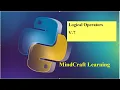 Logical operators in Python V9