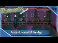 Terraria Speed Build Ancient waterfall bridge