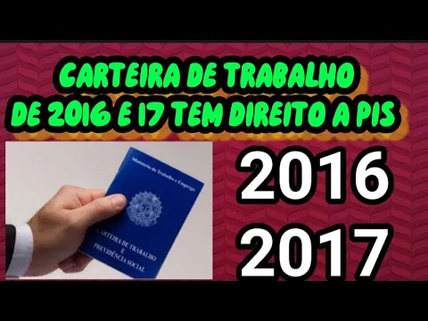 Download MP3 A PARTIR QUE ANO EU POSSO RECEBER PIS ABONO SALARIAL-COMO SABER SE TENHO DIRETO AO PIS CARTEIRA 2016