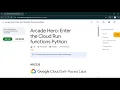 Arcade Hero Enter the Cloud Function Python