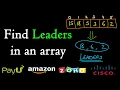 Find leaders in an array