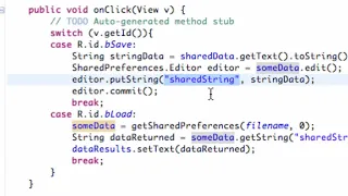Android Developing Applications Tutorial 97 Loading SharedPreferences Data