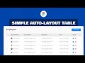 How To Create A Table in Figma Easily With Auto-Layout Simple Responsive Auto-Layout Table