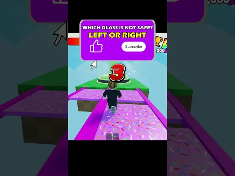 Roblox Gameplay glass bridge #shorts #roblox #robloxshorts