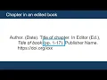 Citing Books Book Chapters in APA Style 7th Edition