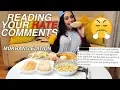 READING HATE COMMENTS MUKBANG
