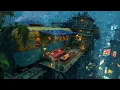 Lofi Zen – Lo-fi Drizzle Overlooking a Futuristic Metropolis | Calm Space for Late-Night Study | 4K