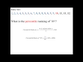 Percentiles and Quartiles