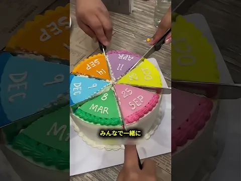 ロウソクが指した人がケーキ代を払う 🎂😂