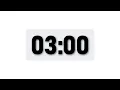 3 Minute Timer - Minimal Countdown Timer Light Theme