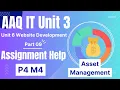 BTEC IT AAQ Unit 3 Website Dev ASSIGNMENT B - ASSET MANAGEMENT THEORY