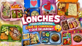 Preparé 10 LONCHES para mis niños 🍱 ¿Qué se comieron y qué dejaron? 😳