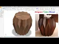 Autodesk inventor 2025 Design Origami Table Wood Exercise112
