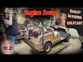 Harley Davidson Golf Cart Engine Swap from Old to New-ish