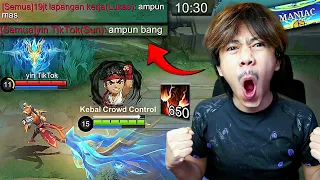 ALDOUS MARKOCOP MODE NGAMUK 650 STACK 10 MENIT MUSUH AUTO MINTA AMPUN - Mobile legends