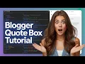Create Stylish Quote Box with Copy Button using HTML CSS JS Line Effect Quote Card for Blogger