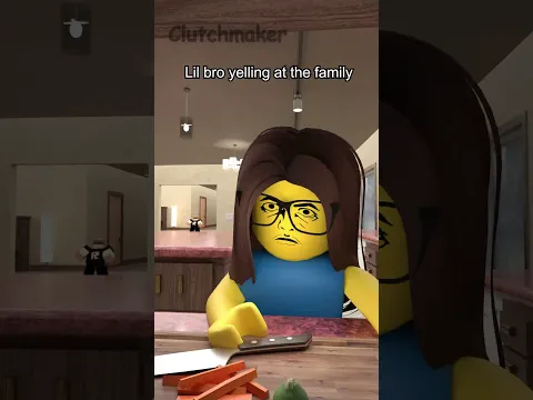 Lil bro yelling at the family 💀 #shorts #robloxanimation #roblox #fypp #memes