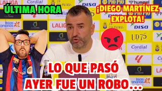 💥😱 DIEGO MARTÍNEZ EXPLOTA CONTRA EL BARÇA TRAS LAS PALMAS 0 FC BARCELONA 2 | EL VAR NOS ROBÓ