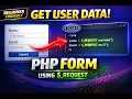 How to Get Data from Form in PHP using - REQUEST Beginner Tutorial