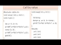Functions Calling Functions Call by Value and Call by Reference Recursion